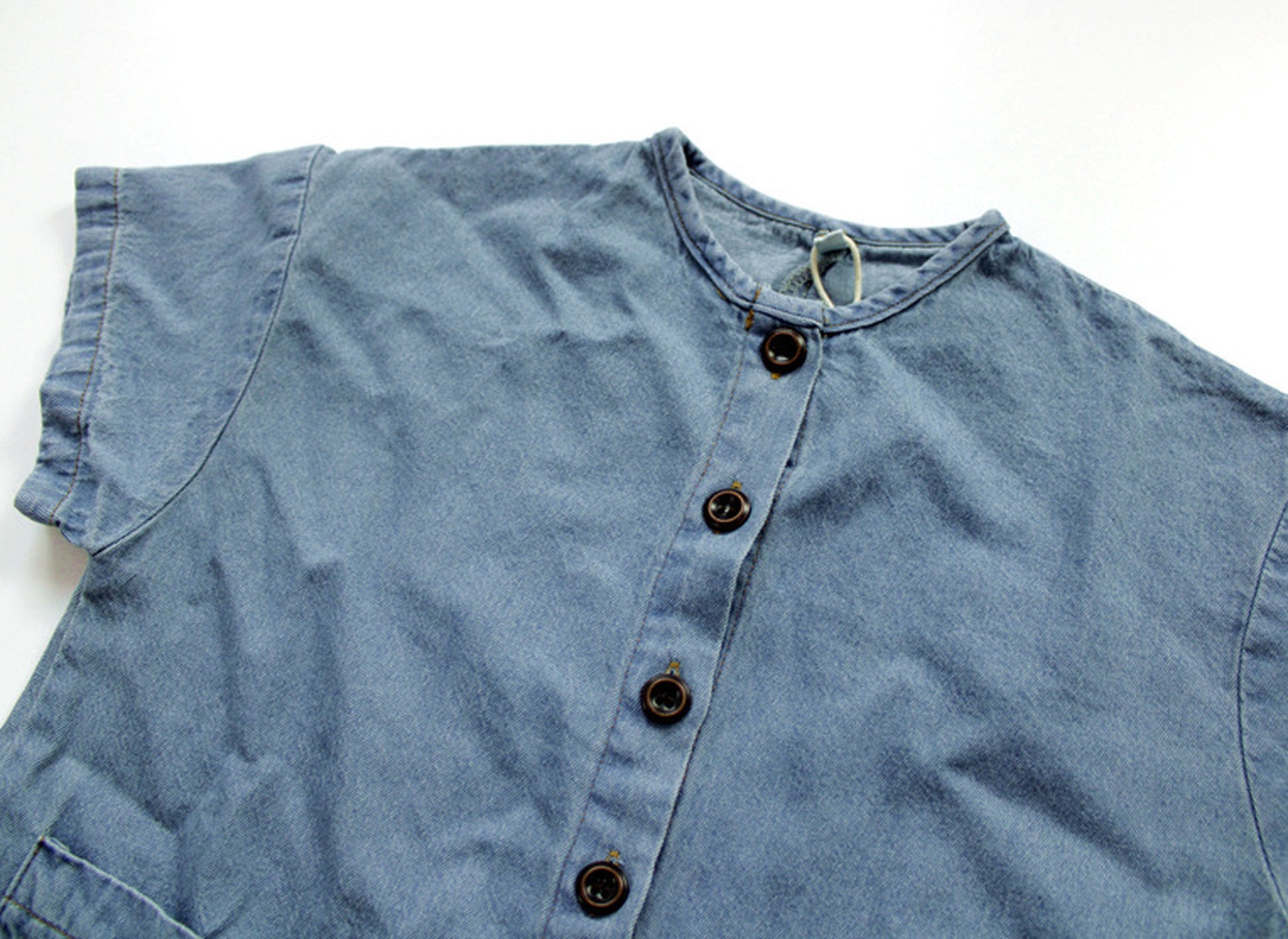 -キッズ デニム 半袖 ジャンプスーツ 48918290 - mamahalo shop - 半袖ジャンプスーツ -  べビー服 - 子供服 - 男の子 - 女の子