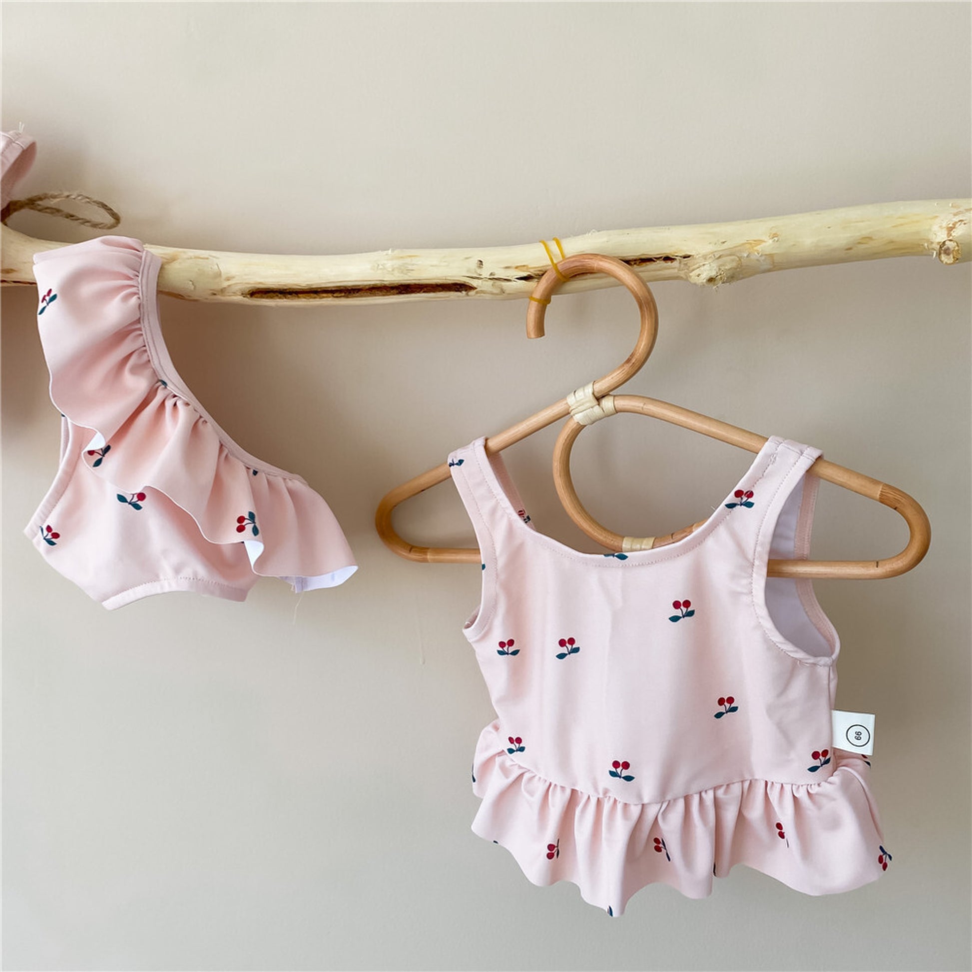 -ベビー チェリー ビキニ 水着 帽子セット【mh0000504】 - mamahalo shop - ベビー用水着 -  べビー服 - 子供服 - 男の子 - 女の子