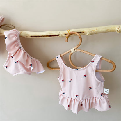 -ベビー チェリー ビキニ 水着 帽子セット【mh0000504】 - mamahalo shop - ベビー用水着 -  べビー服 - 子供服 - 男の子 - 女の子