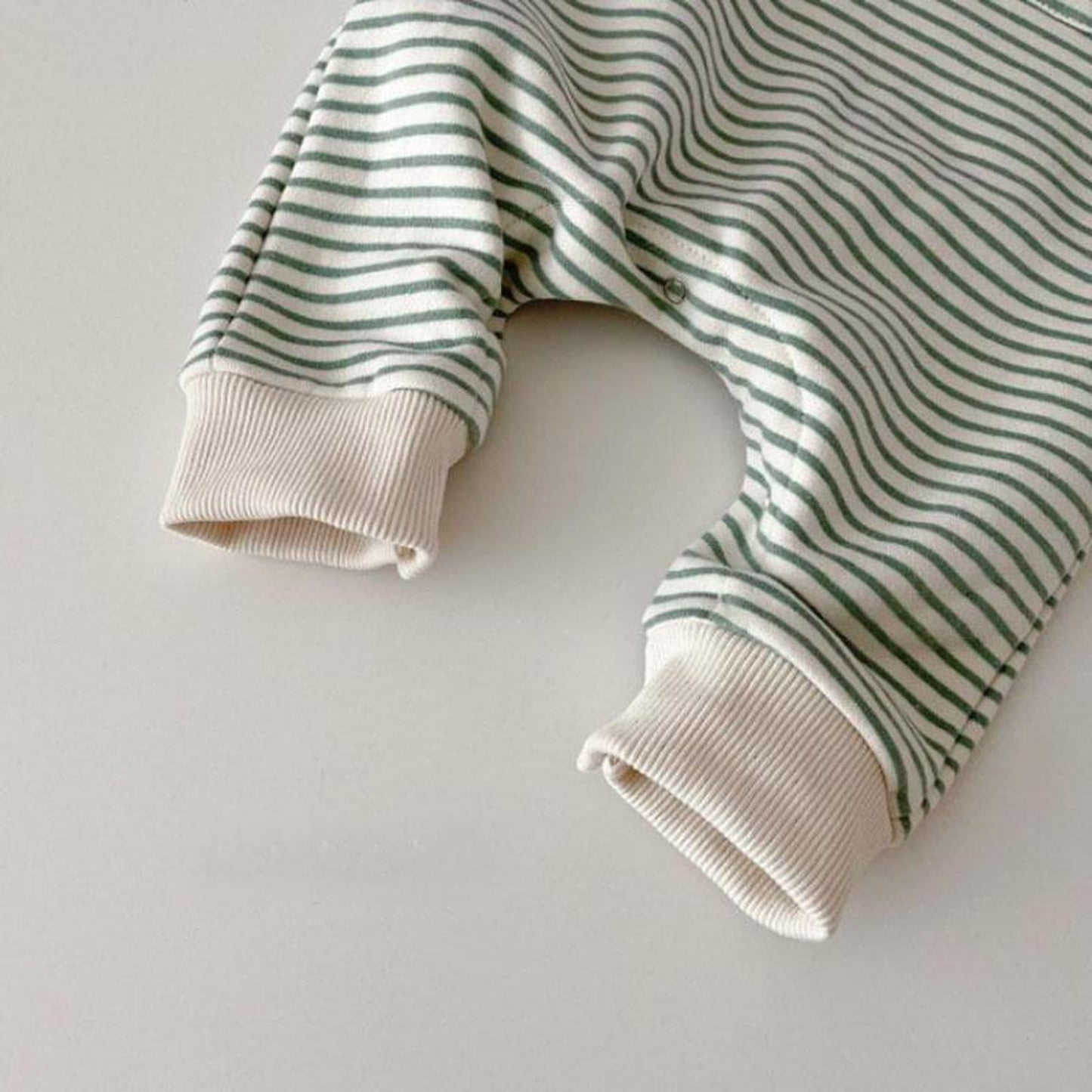 -ベビー ボーダー ロンパース ジャンプスーツ【mh0000198】 - mamahalo shop - 長袖ロンパース -  べビー服 - 子供服 - 男の子 - 女の子