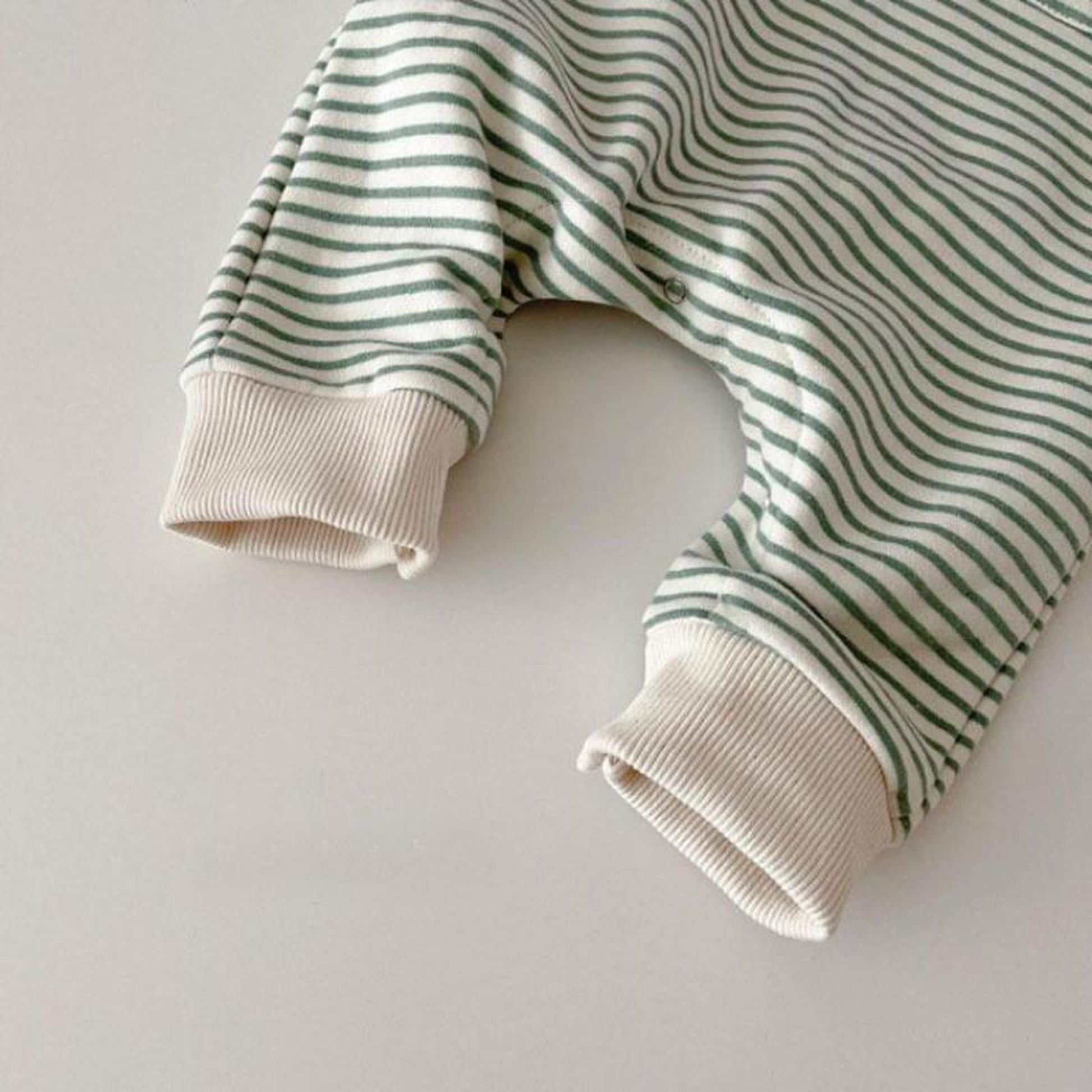 -ベビー ボーダー ロンパース ジャンプスーツ【mh0000198】 - mamahalo shop - 長袖ロンパース -  べビー服 - 子供服 - 男の子 - 女の子