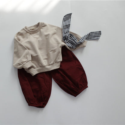 -キッズ シンプル スウェット トレーナー - mamahalo shop - トレーナー・フーディ -  べビー服 - 子供服 - 男の子 - 女の子