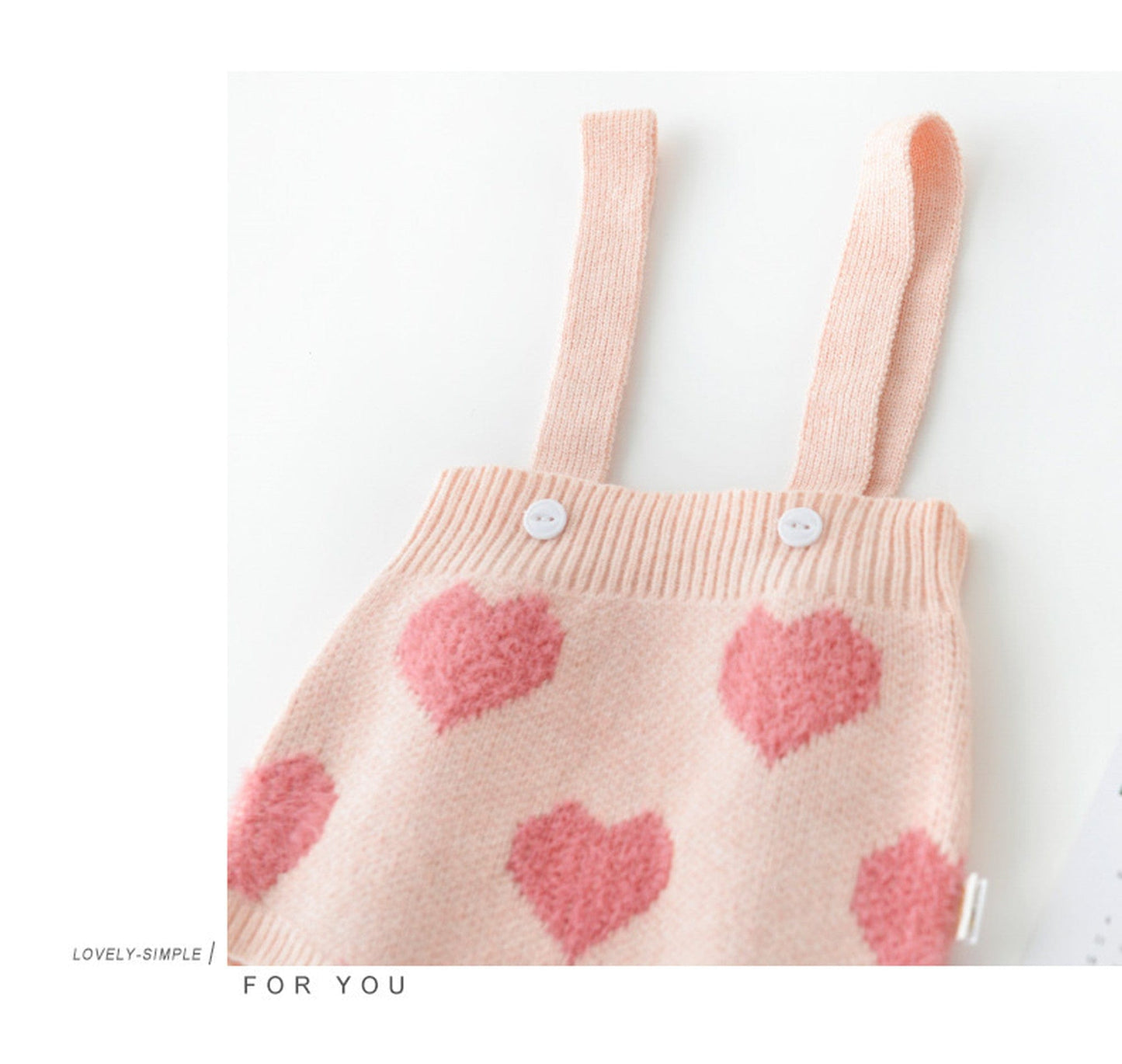 ロンパースセットアップ ベビー ニット セット ハート セットアップ  ロンパース カーディガン【mh0000365】