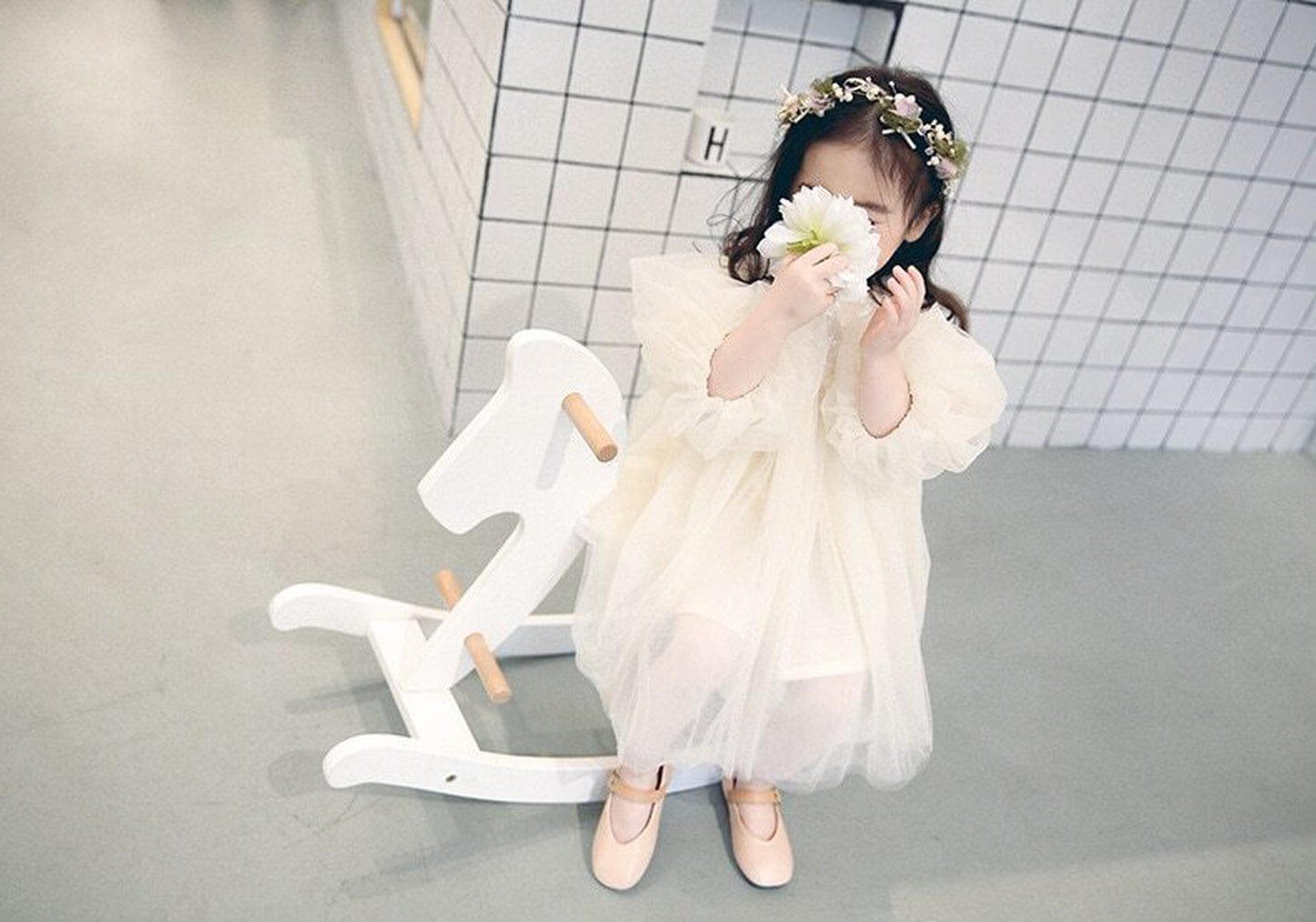 -ベビー キッズ チュール ドレス ワンピース【mh0000377】 - mamahalo shop - 長袖ワンピース -  べビー服 - 子供服 - 男の子 - 女の子