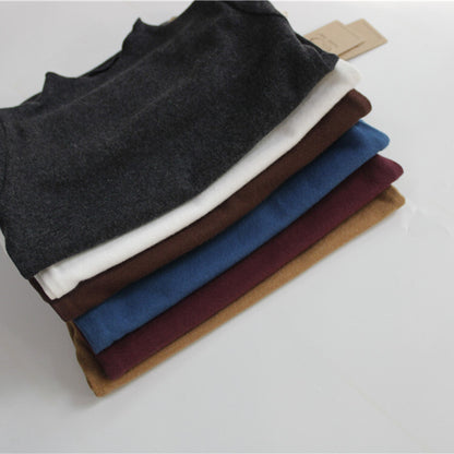 -キッズ フリルネック Tシャツ トップス【mh0000213】 - mamahalo shop - 長袖Tシャツ -  べビー服 - 子供服 - 男の子 - 女の子