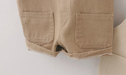 -キッズ シンプル オーバーオール サロペット【mh0000369】 - mamahalo shop - オーバーオール -  べビー服 - 子供服 - 男の子 - 女の子