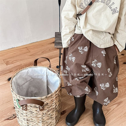 ロングパンツ・スウェットパンツ Coffee / 12M 80cm キッズ くま ベア プリント ルーズ パンツ【mh0001281】