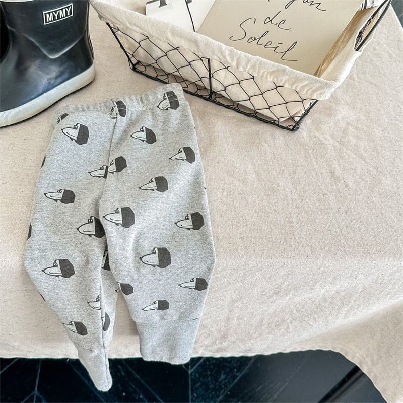 レギンスパンツ キッズ 犬 いぬ DOG プリント レギンス パンツ【mh0001277】