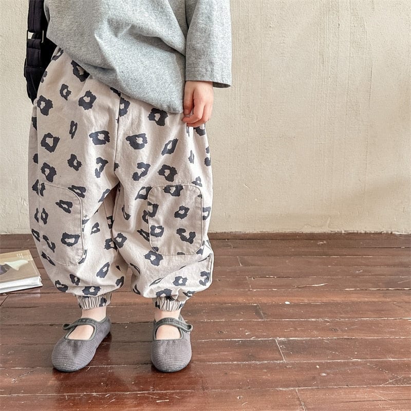 ロングパンツ・スウェットパンツ Light Gray / 12M 80cm キッズ プリント ルーズ パンツ ズボン【mh0001216】