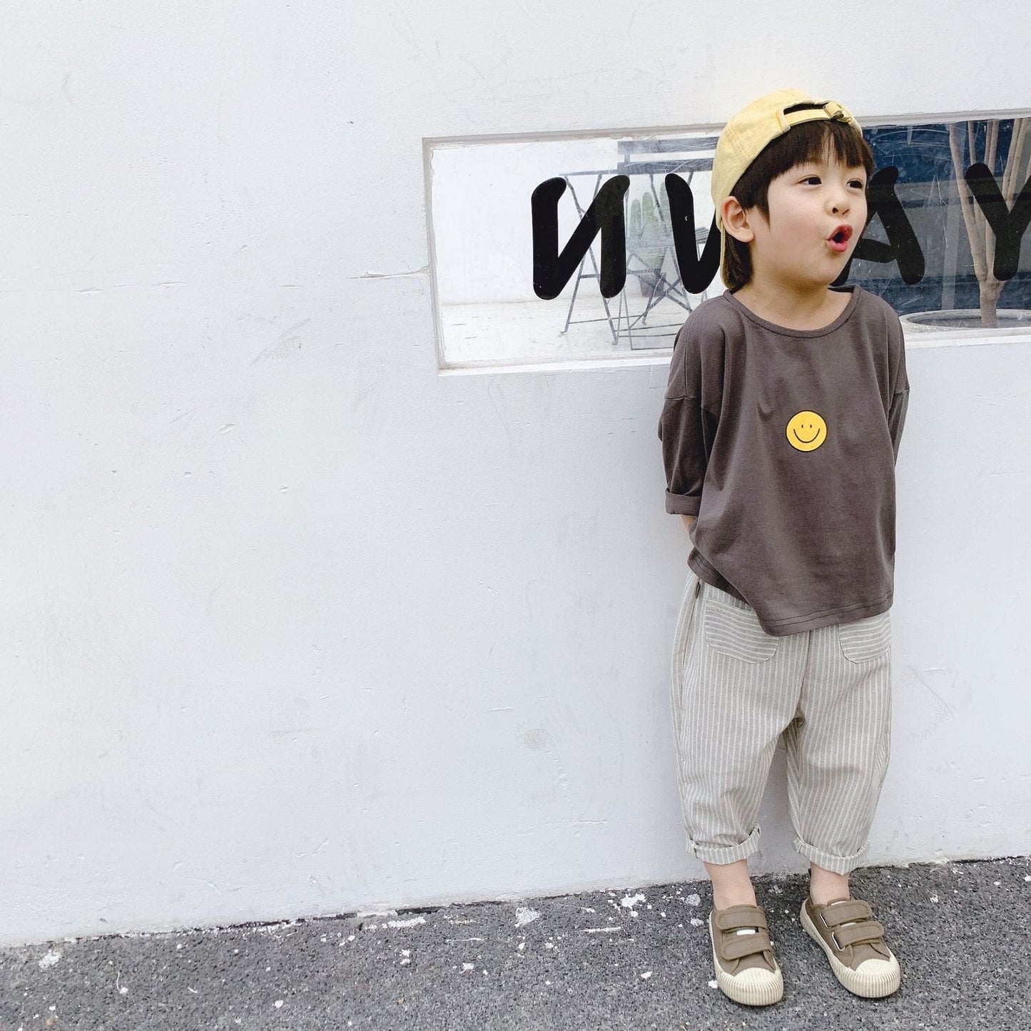 ロングパンツ・スウェットパンツ キッズ ストライプ ハーレムパンツ【mh0000017】