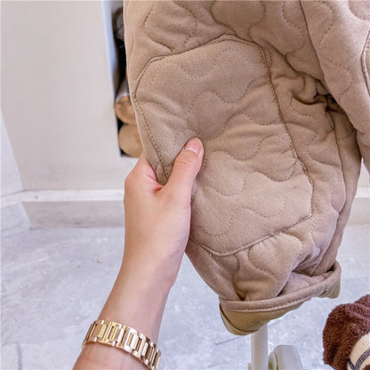 ロングパンツ・スウェットパンツ キッズ キルティング アウター パンツ【mh0000250】