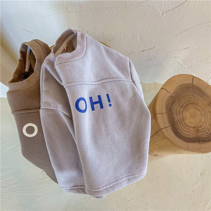 トレーナー・フーディ キッズ レター ロゴ トップス スウェットシャツ【mh0000252】