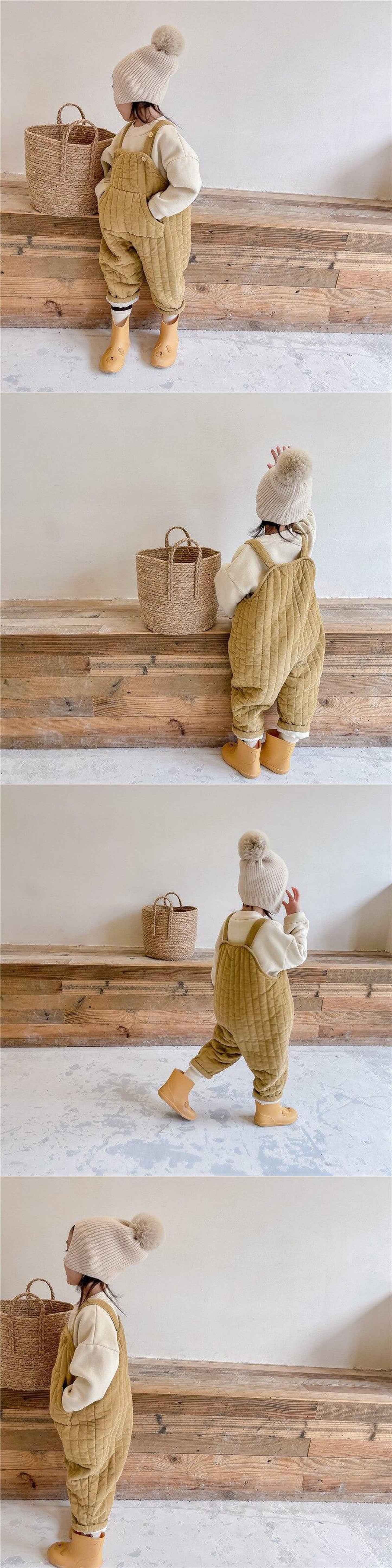 オーバーオール キッズ コーデュロイ キルティング サロペット サスパンツ【mh0000254】