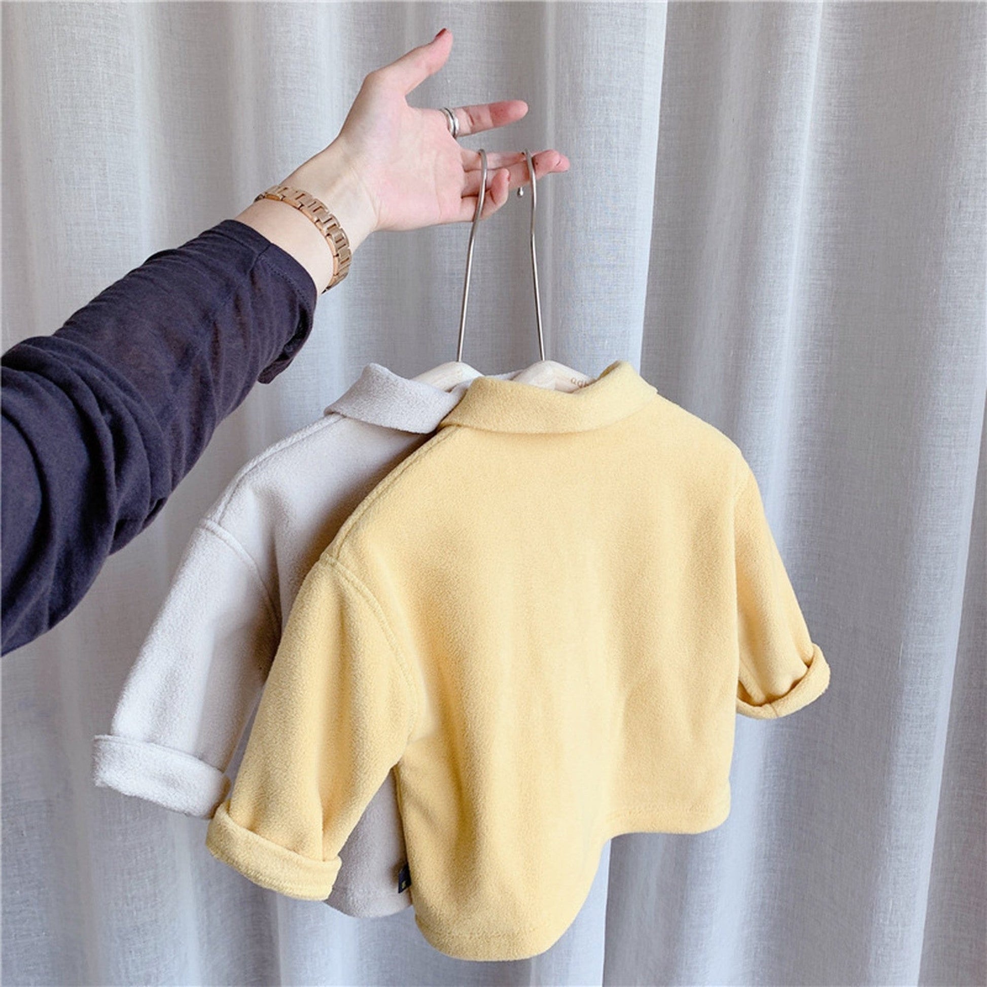 長袖シャツ・ブラウス キッズ フリース ポロシャツ【mh0000267】