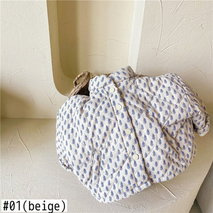 ショートコート・ジャケット・ジャンパー キッズ プロバンス リーフ キルティング ジャケット アウター【mh0000284】