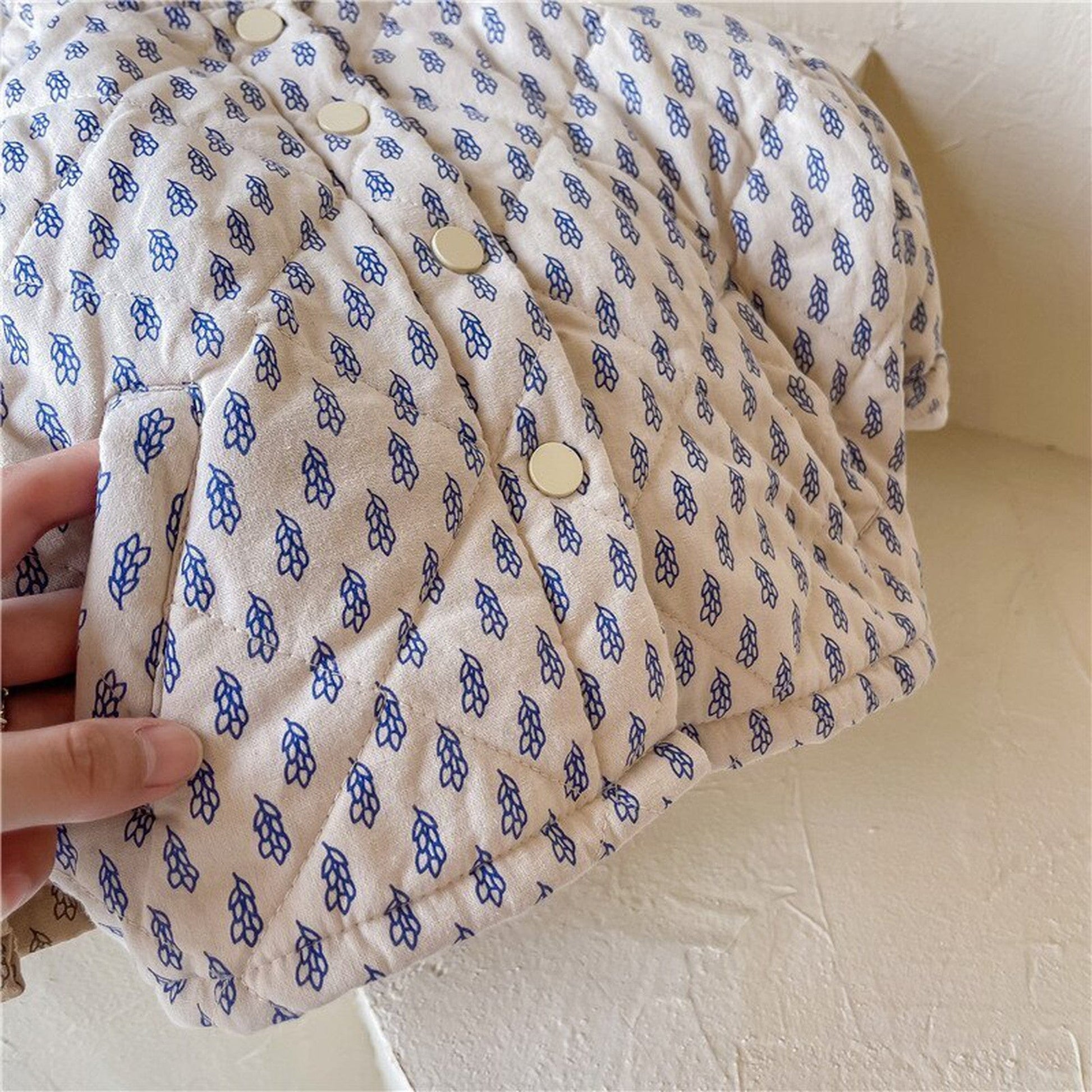 ショートコート・ジャケット・ジャンパー キッズ プロバンス リーフ キルティング ジャケット アウター【mh0000284】