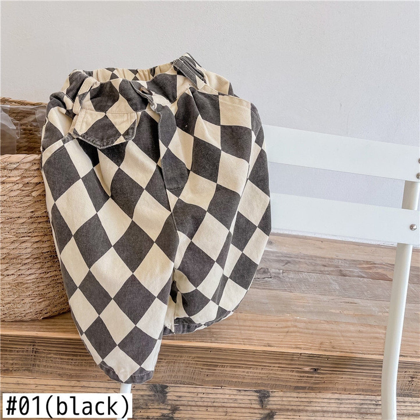 ロングパンツ・スウェットパンツ キッズ ダイヤチェック パンツ【mh0000309】