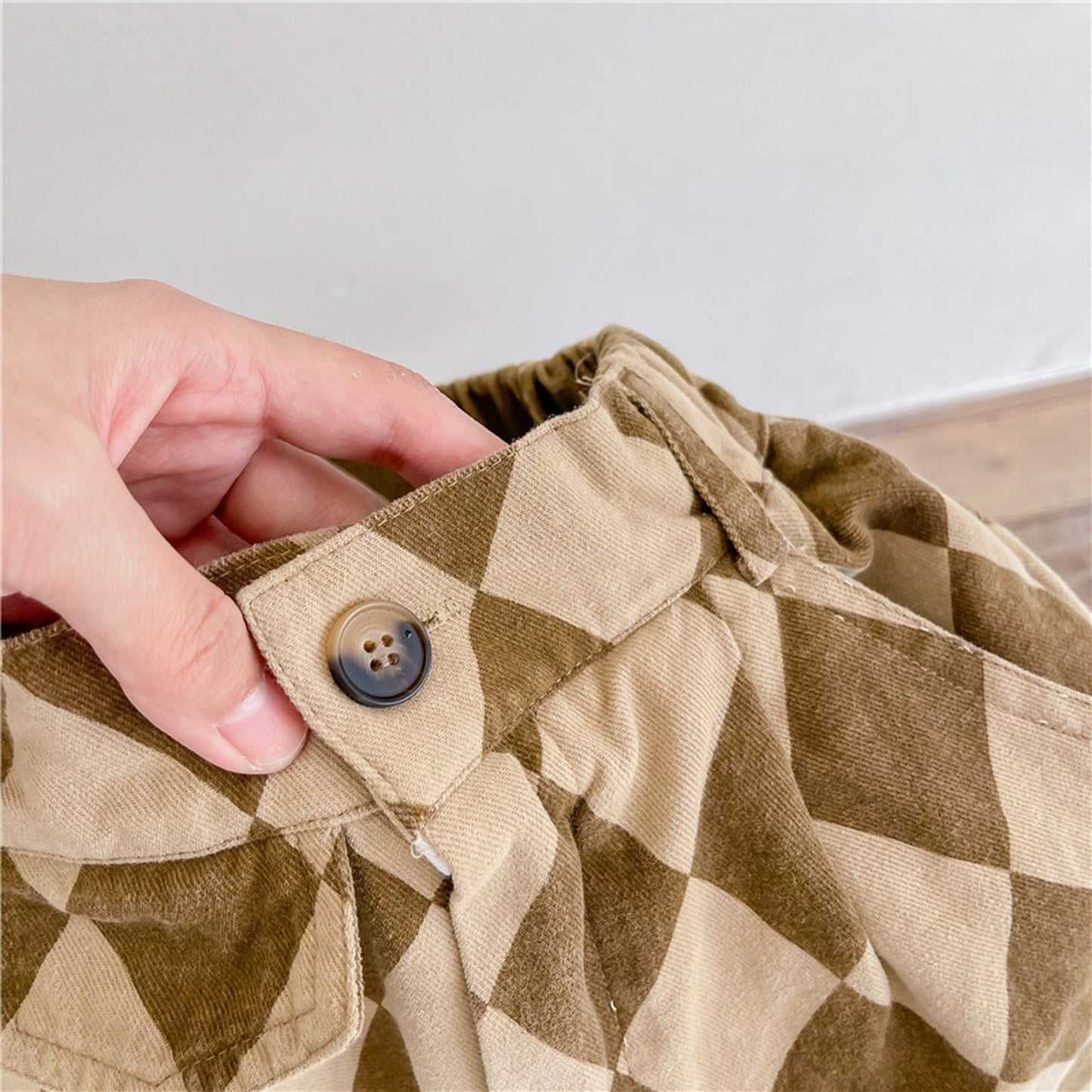 ロングパンツ・スウェットパンツ キッズ ダイヤチェック パンツ【mh0000309】