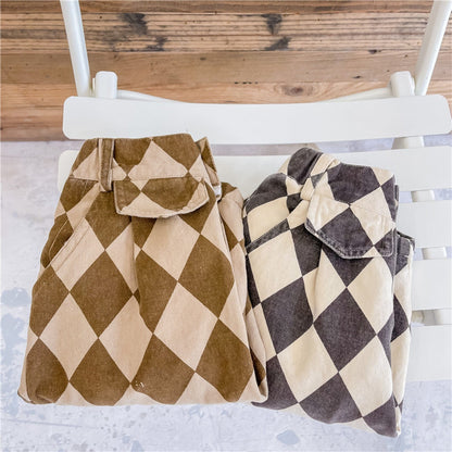 ロングパンツ・スウェットパンツ キッズ ダイヤチェック パンツ【mh0000309】