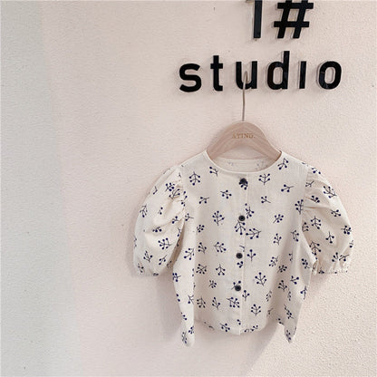 半袖シャツ・ブラウス キッズ パフスリーブ ブラウス【mh0000525】