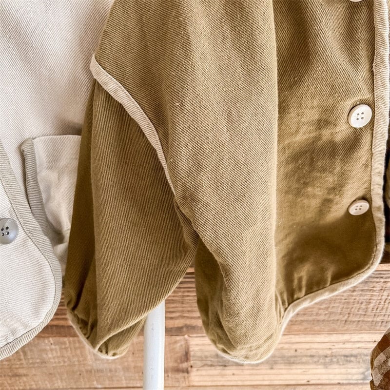 ショートコート・ジャケット・ジャンパー キッズ コットン カーディガンジャケット【mh0000595】