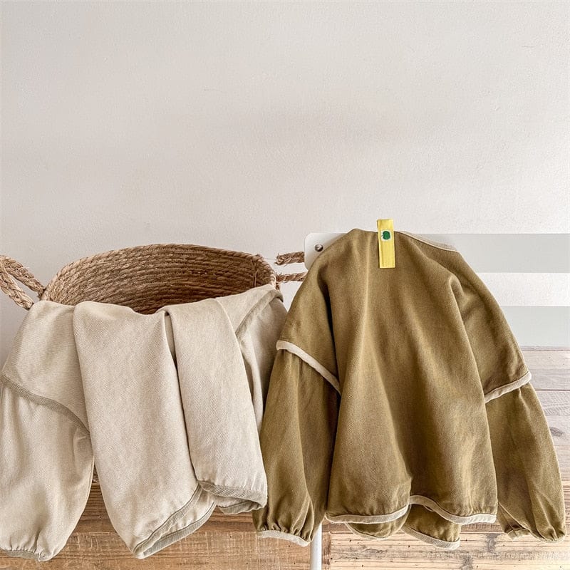 ショートコート・ジャケット・ジャンパー キッズ コットン カーディガンジャケット【mh0000595】