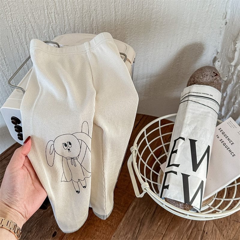 レギンスパンツ キッズ うさぎ ラビット バニー プリント レギンス パンツ【mh0001278】