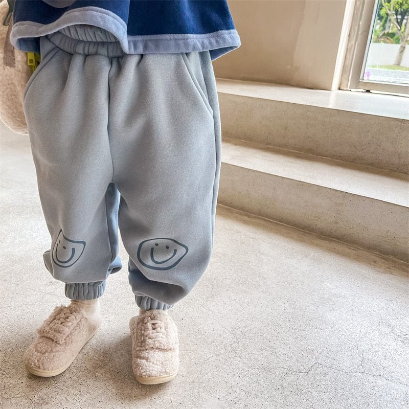 ロングパンツ・スウェットパンツ キッズ スマイル スウェット パンツ【mh0001392】
