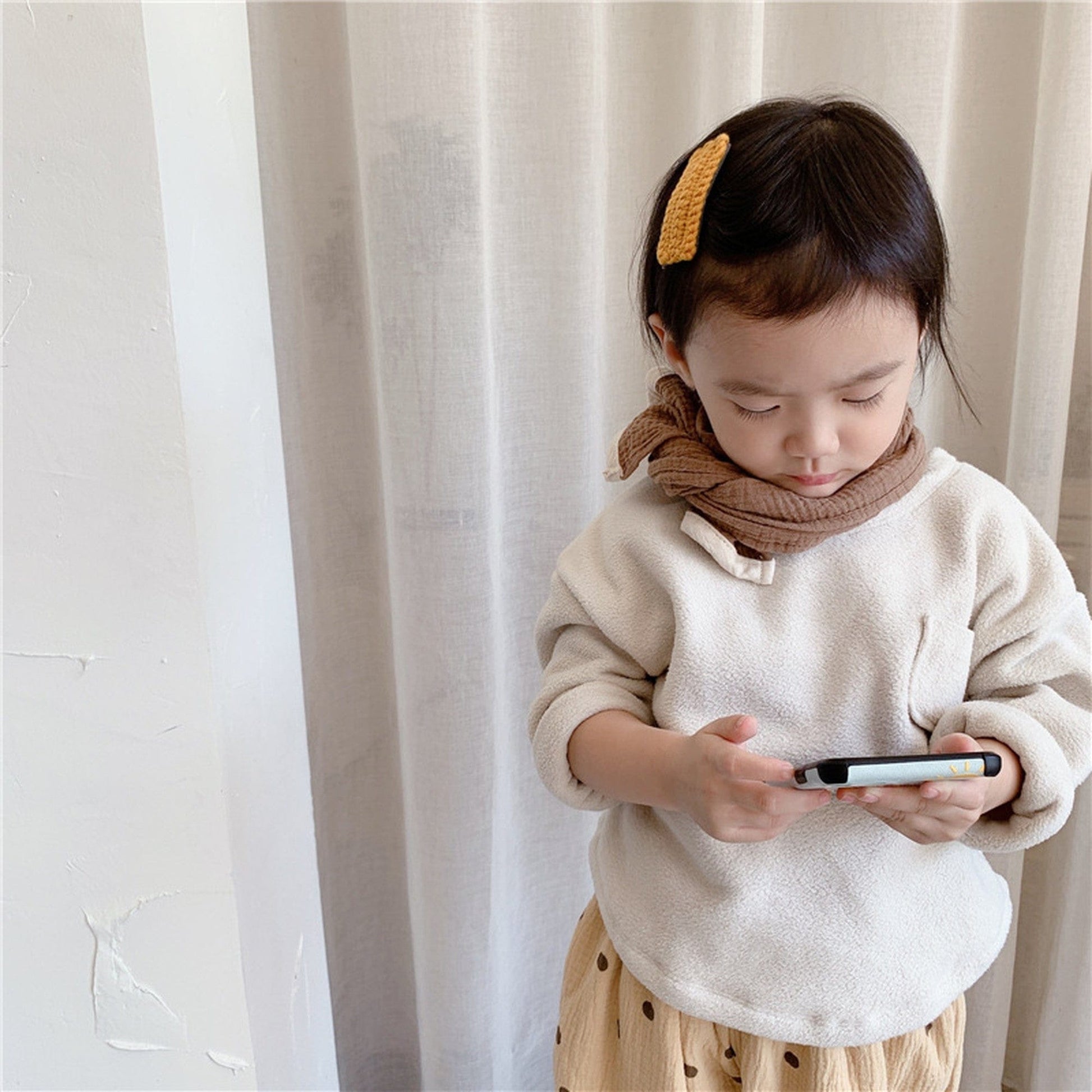 長袖Tシャツ キッズ フリース トップス【mh0000273】