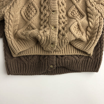 -キッズ ニット カーディガン【mh0000297】 - mamahalo shop - ニット・セーター -  べビー服 - 子供服 - 男の子 - 女の子