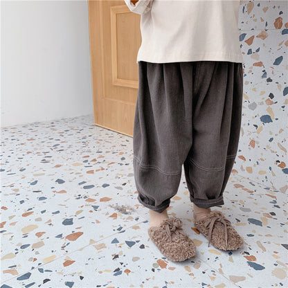 -# キッズパンツ ルーズ 切り替え クロップドパンツ 2カラー【mh0000407】 - mamahalo shop - ロングパンツ・スウェットパンツ -  べビー服 - 子供服 - 男の子 - 女の子