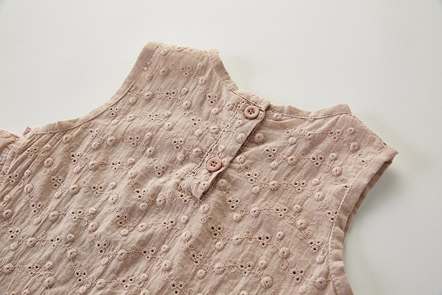 ノースリーブセットアップ ベビー セットアップ ノースリーブ ブラウス ブルマ パンツ ボンネット 帽子【mh0000739】