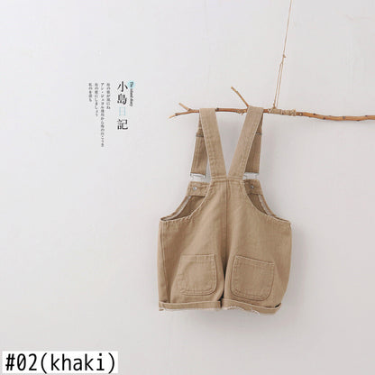 -キッズ シンプル オーバーオール サロペット【mh0000369】 - mamahalo shop - オーバーオール -  べビー服 - 子供服 - 男の子 - 女の子