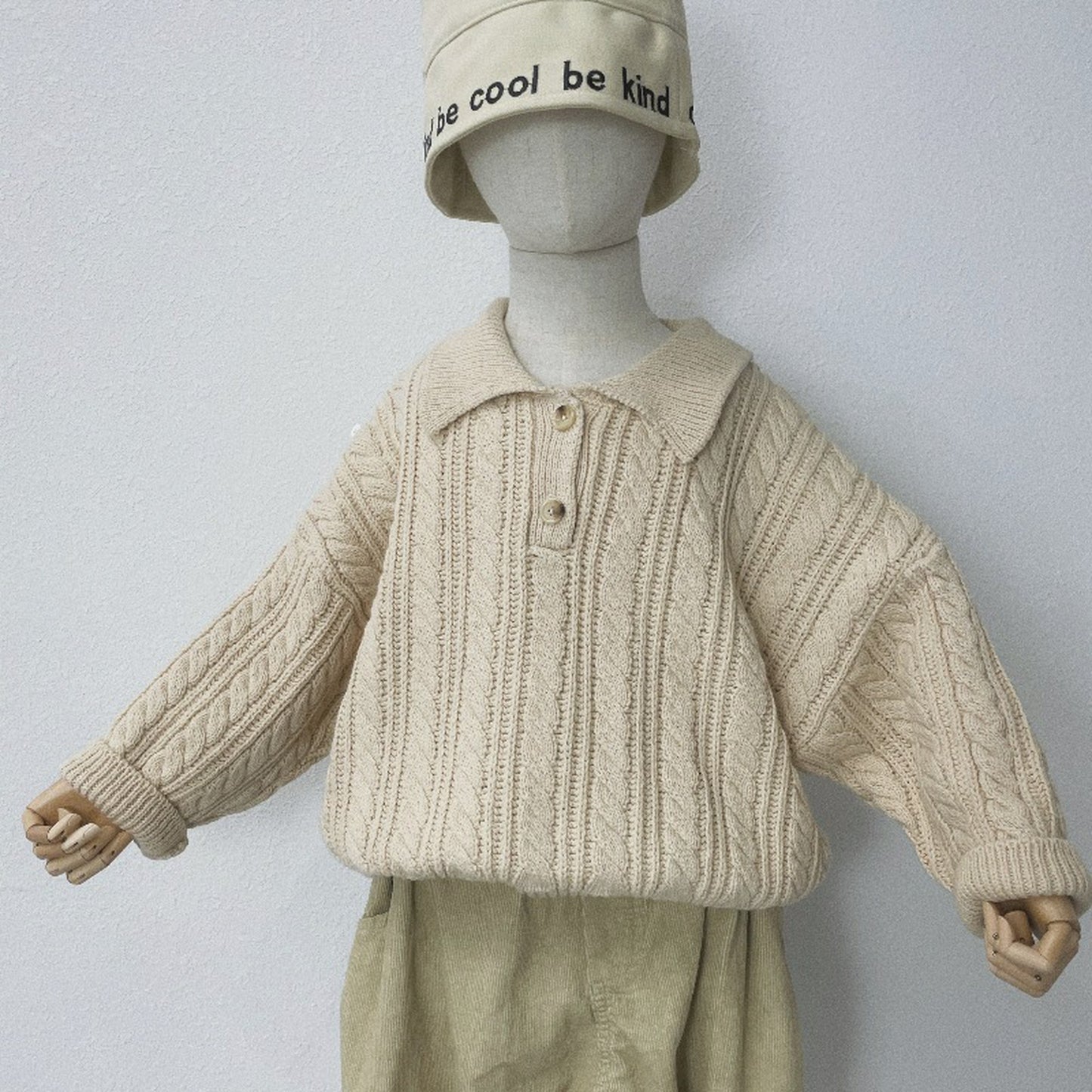 -キッズ ニット 襟付き セーター トップス【mh0000304】 - mamahalo shop - ニット・セーター -  べビー服 - 子供服 - 男の子 - 女の子