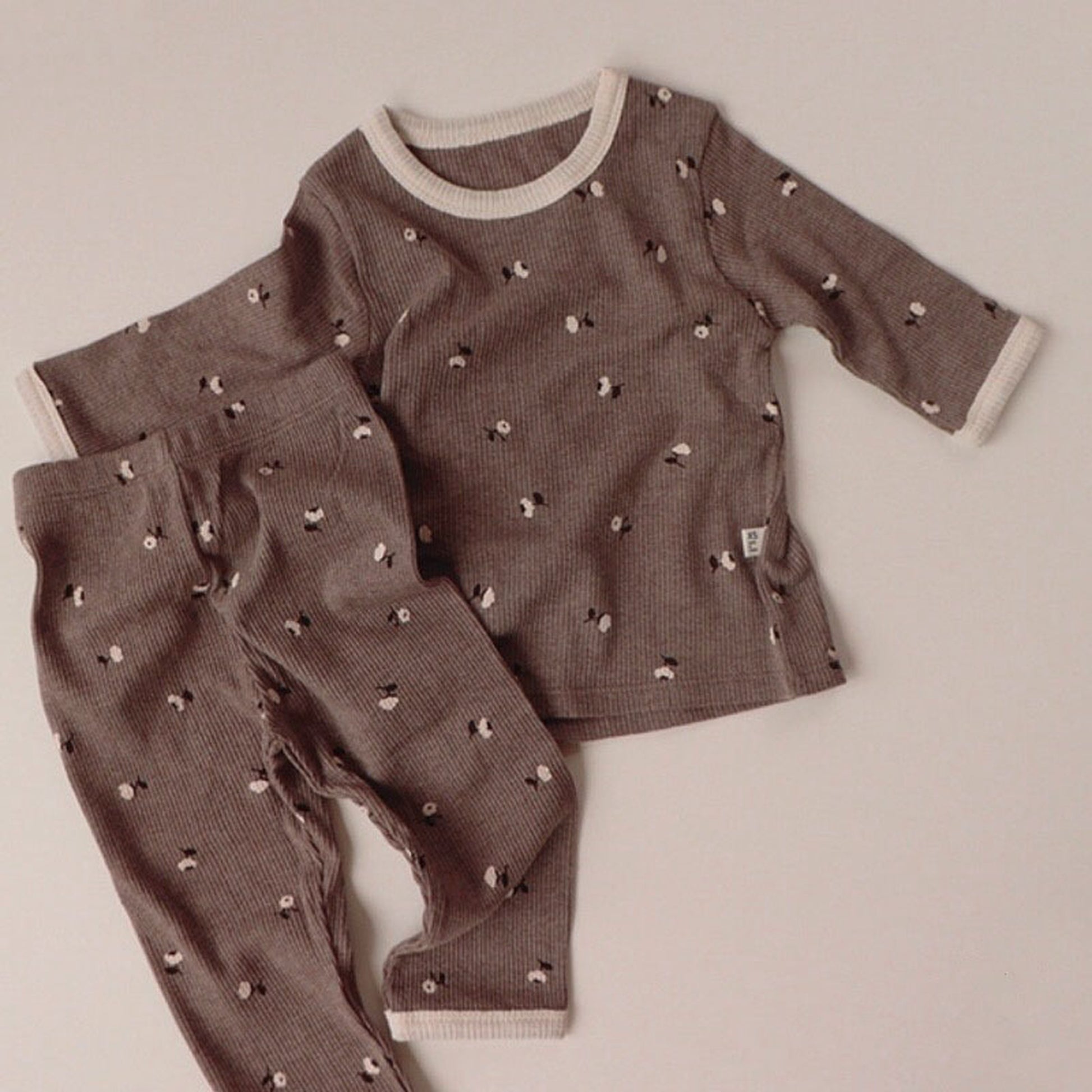 -ベビー フラワー セットアップ ロンパース トップス パンツ 帽子 ヘアバンド - mamahalo shop - ロンパースセットアップ -  べビー服 - 子供服 - 男の子 - 女の子