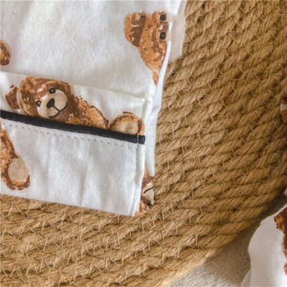 -キッズ くま 長袖パジャマセット【mh0000408】 - mamahalo shop - 長袖パジャマ -  べビー服 - 子供服 - 男の子 - 女の子