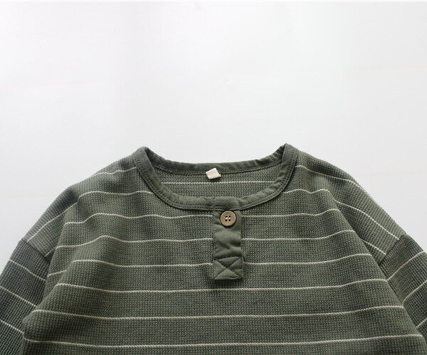 -キッズ ボーダー 長袖 Tシャツ トップス - mamahalo shop - 長袖Tシャツ -  べビー服 - 子供服 - 男の子 - 女の子