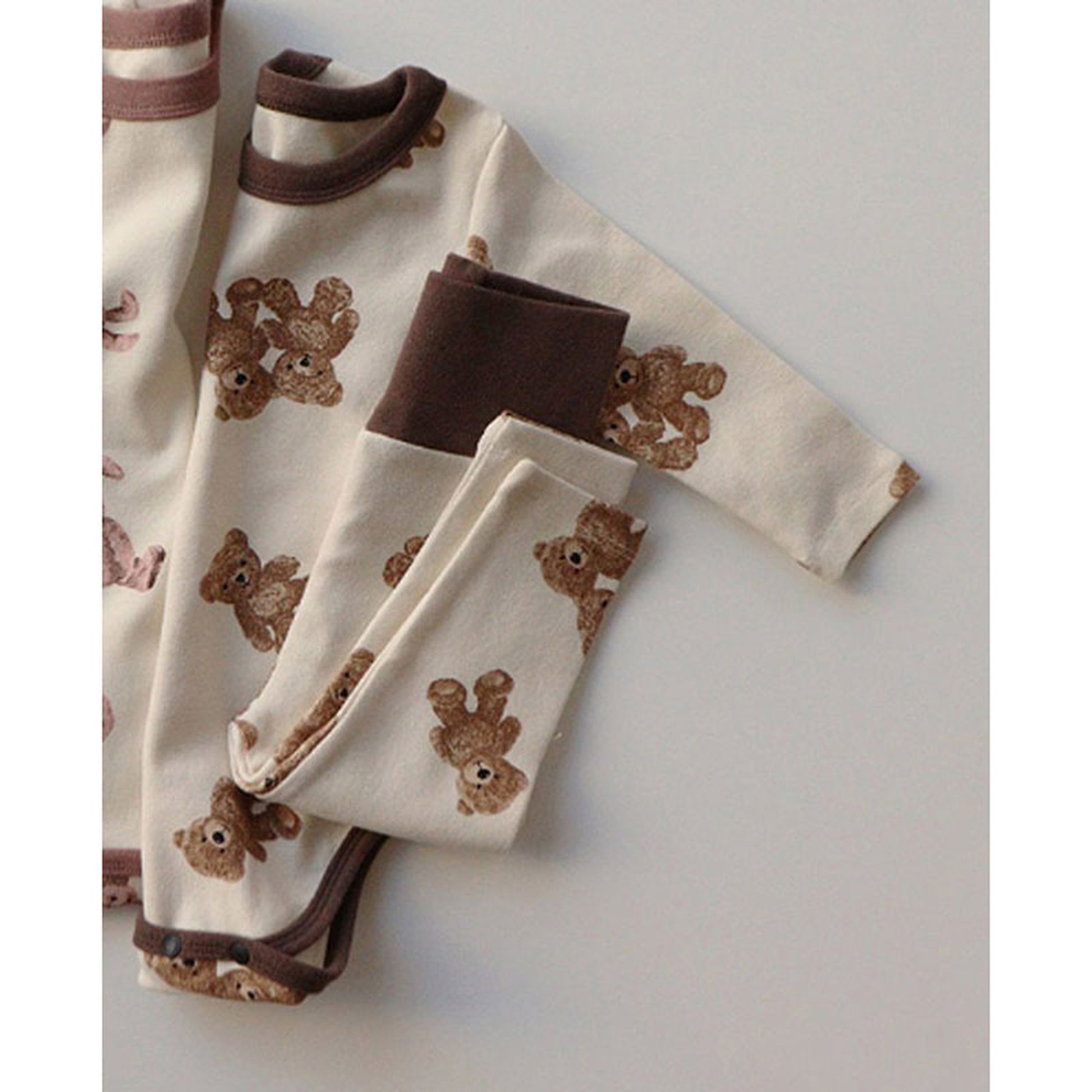 -ベビー セットアップ くま うさぎ パジャマ ロンパース パンツ Tシャツ - mamahalo shop - 長袖パジャマ -  べビー服 - 子供服 - 男の子 - 女の子