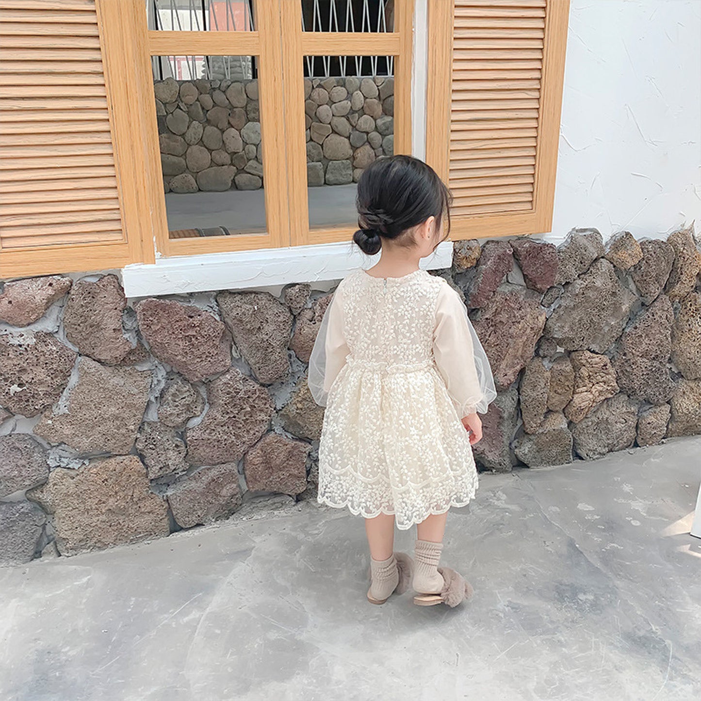 -キッズ レース サマードレス ワンピース【mh0000070】 - mamahalo shop - 長袖ワンピース -  べビー服 - 子供服 - 男の子 - 女の子