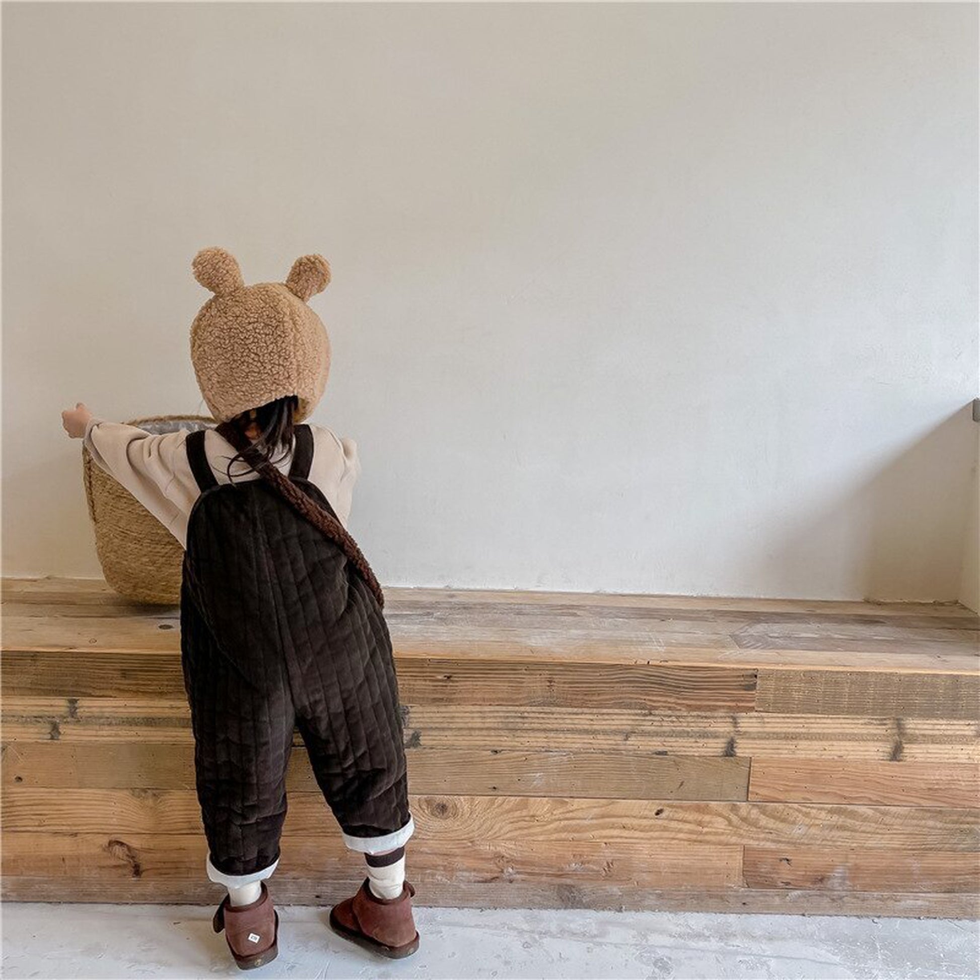 -キッズ コーデュロイ キルティング サロペット サスパンツ【mh0000254】 - mamahalo shop - オーバーオール -  べビー服 - 子供服 - 男の子 - 女の子