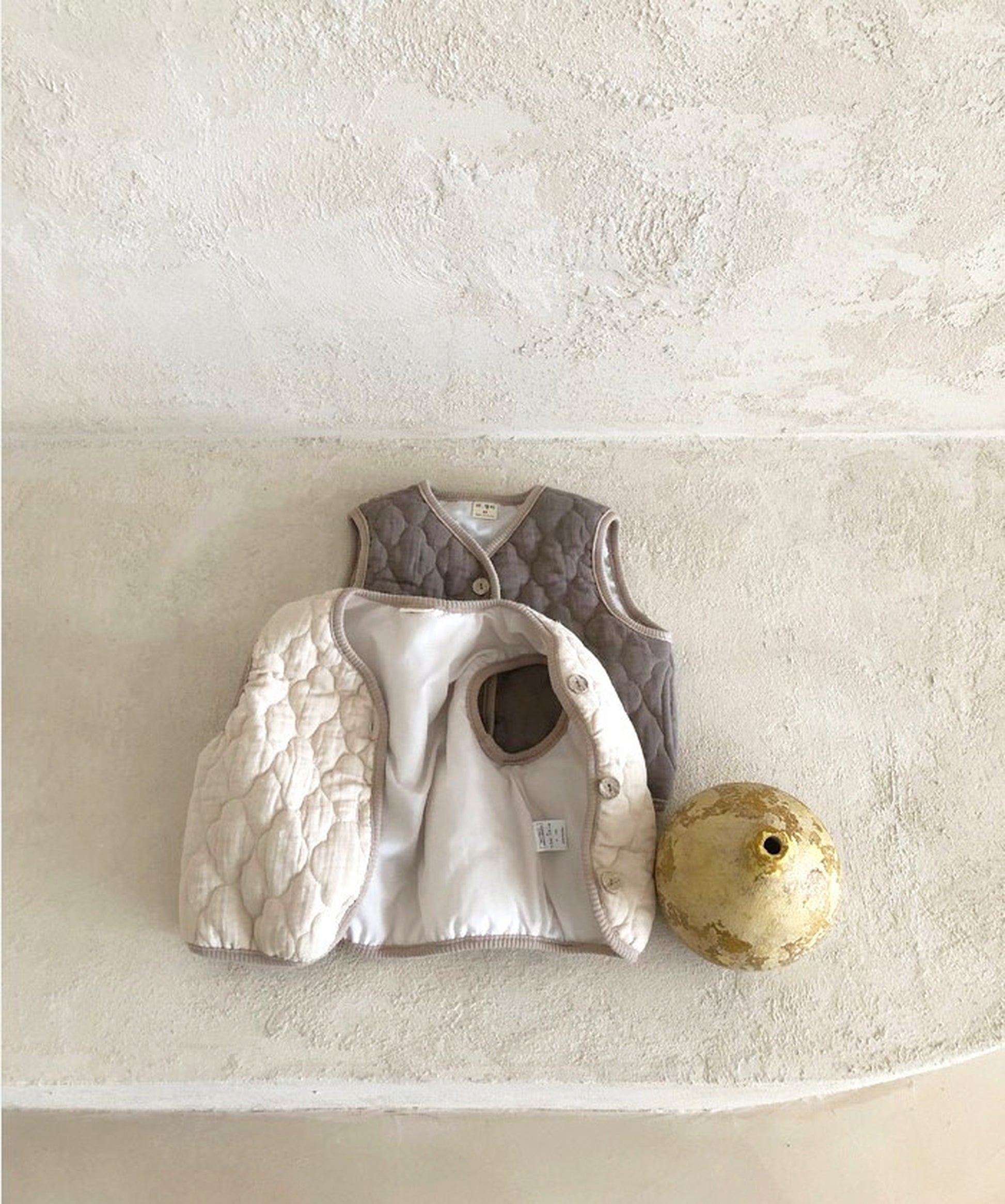 -ベビー キルティング アウター ベスト【mh0000240】 - mamahalo shop - ベスト -  べビー服 - 子供服 - 男の子 - 女の子