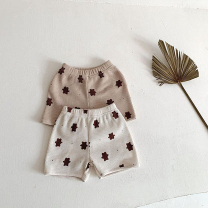 -ベビー セットアップ くま ベア タンクトップ パンツ【mh0000805】 - mamahalo shop - ノースリーブセットアップ -  べビー服 - 子供服 - 男の子 - 女の子