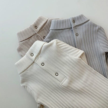 -ベビー タートル ハイネック ロンパース【mh0000222】 - mamahalo shop - 長袖ロンパース -  べビー服 - 子供服 - 男の子 - 女の子