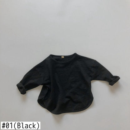 -キッズ シンプル 長袖 Tシャツ【mh0000233】 - mamahalo shop - 長袖Tシャツ -  べビー服 - 子供服 - 男の子 - 女の子