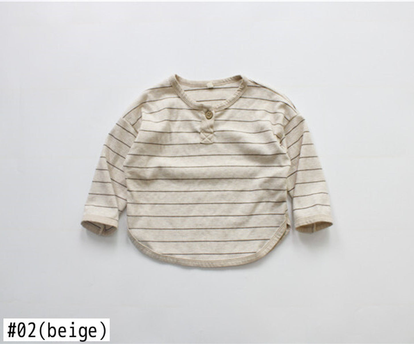 -キッズ ボーダー 長袖 Tシャツ トップス - mamahalo shop - 長袖Tシャツ -  べビー服 - 子供服 - 男の子 - 女の子