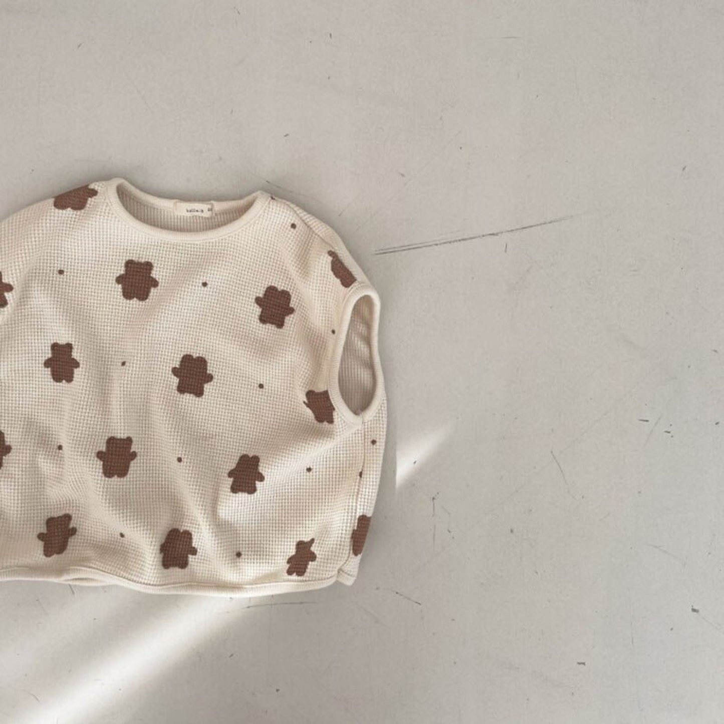 -キッズ くま セットアップ【mh0000448】 - mamahalo shop - ノースリーブセットアップ -  べビー服 - 子供服 - 男の子 - 女の子