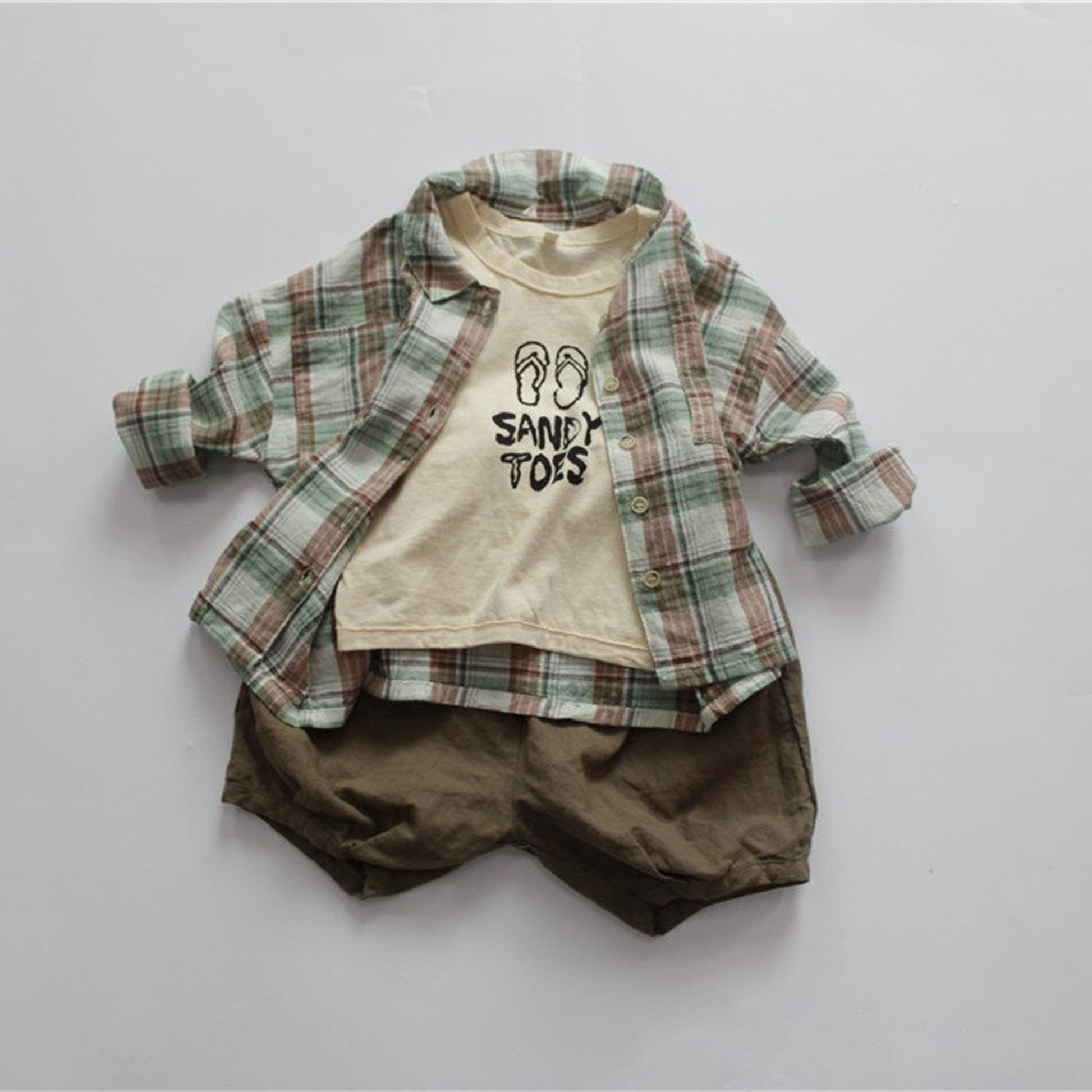 -キッズ フリップフロップ ノースリーブ Tシャツ - mamahalo shop - タンクトップ・キャミソール・ノースリーブトップス -  べビー服 - 子供服 - 男の子 - 女の子