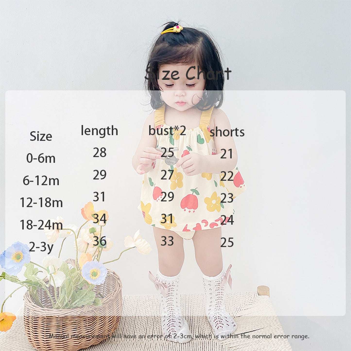 -ベビー フラワー セットアップ キャミソール トップス ブルマ パンツ - mamahalo shop - ノースリーブセットアップ -  べビー服 - 子供服 - 男の子 - 女の子