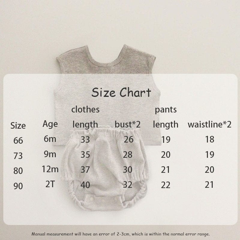 ノースリーブセットアップ ベビー セットアップ タンクトップ ブルマパンツ ショートパンツ【mh0001448】