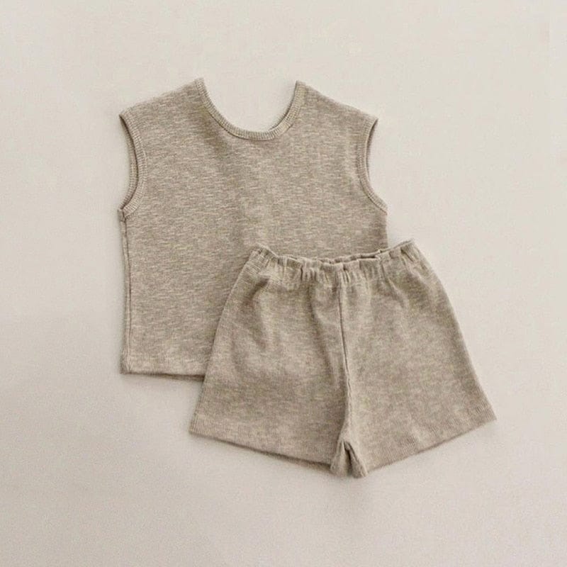 ノースリーブセットアップ ベビー セットアップ タンクトップ ブルマパンツ ショートパンツ【mh0001448】